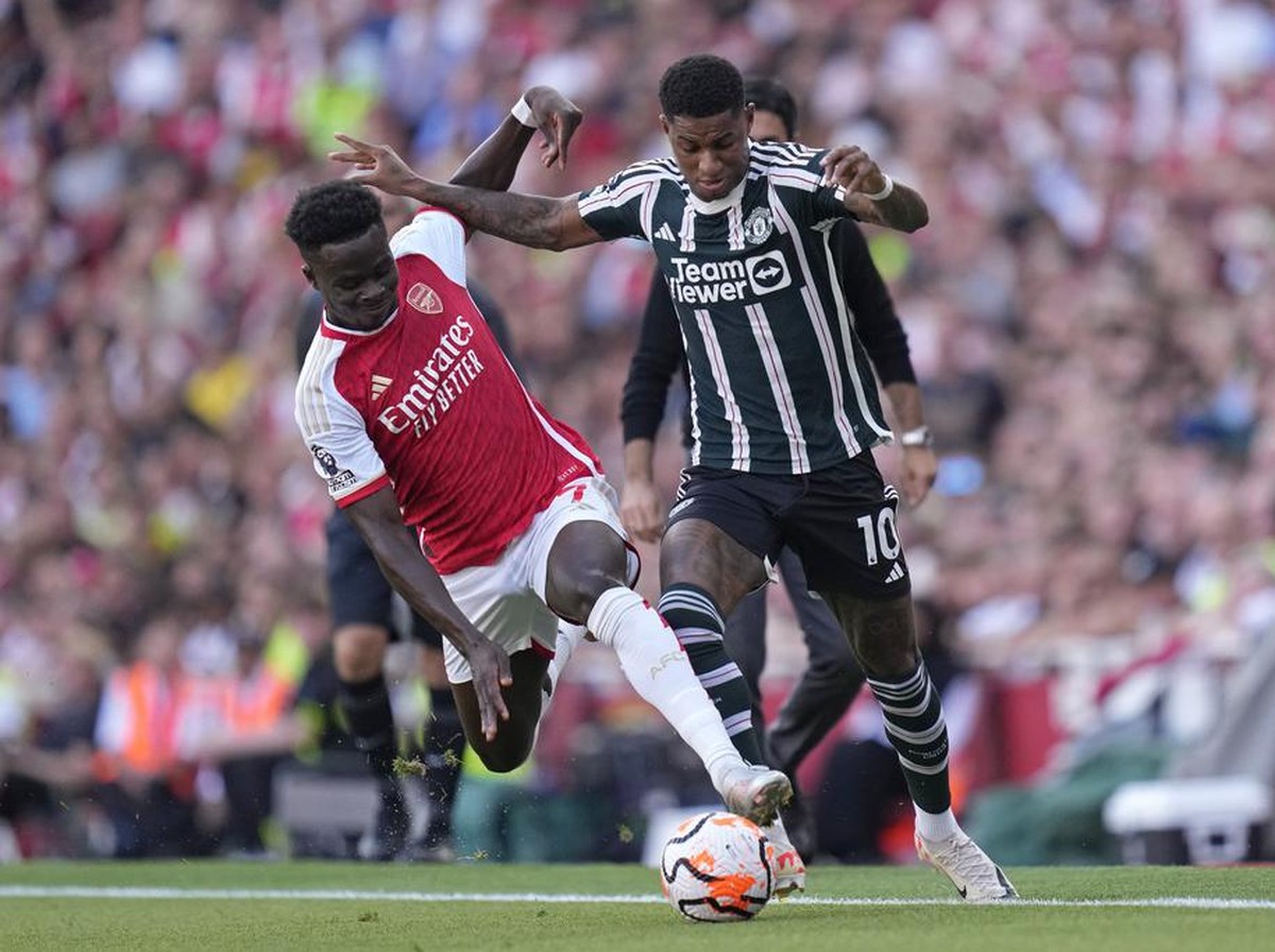 Head to head Arsenal vs Manchester United di Liga Inggris. (Foto: AP/Kirsty Wigglesworth)