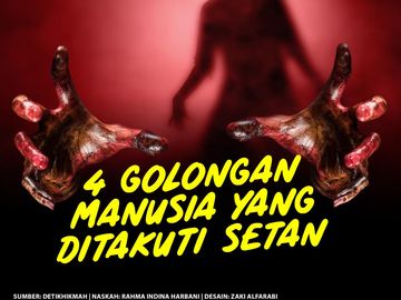 Infografis: 4 Golongan Manusia yang Ditakuti Setan