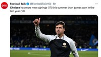 Chelsea lebih banyak merekrut pemain ketimbang meraih kemenangan. Oke sip. (Foto: Twitter @FootballTalkHQ)