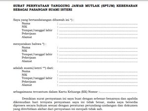 Pengertian SPTJM, Fungsi, dan Cara Memperolehnya untuk Pertanggungjawaban Pengertian SPTJM, Fungsi, dan Cara Memperolehnya untuk Pertanggungjawaban
