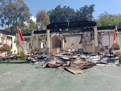Kantor Kementerian Agama Kabupaten Jayapura Terbakar, Polisi Periksa 4 Saksi
