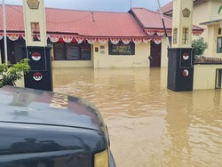 Polsek Matangkuli-Sekolah di Aceh Utara Terendam Banjir