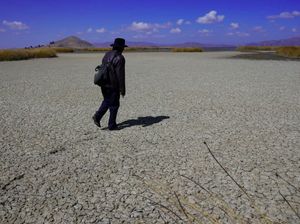 Danau Tertinggi Dunia Kering, Sekarang Jadi Savana Danau Tertinggi Dunia Kering, Sekarang Jadi Savana