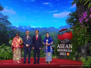 Jokowi Sambut Petinggi Negara di KTT ke-43 ASEAN, Background IKN Bikin Salfok