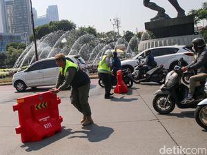KTT ASEAN Dimulai, Begini Rekayasa Lalu Lintas di Bundaran Senayan