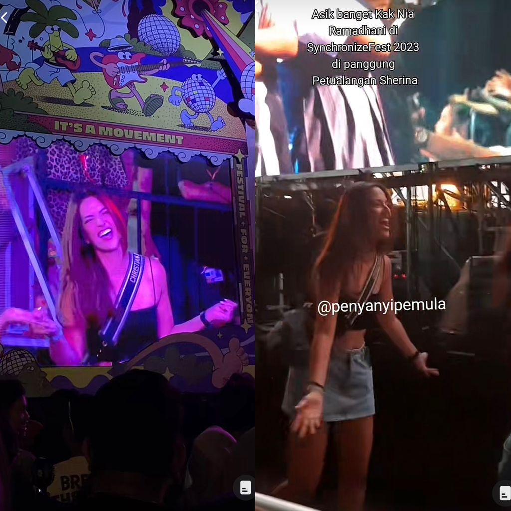 Nia Ramadhani di Synchronize Fest 2023