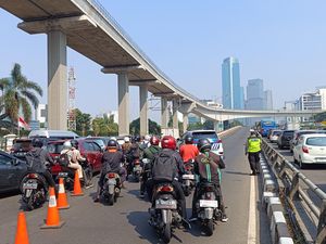 Pengalihan Arus saat KTT ASEAN, Gatsu Arah Slipi Ditutup Sementara Pengalihan Arus saat KTT ASEAN, Gatsu Arah Slipi Ditutup Sementara