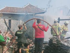 Ditinggal Kerja Bakti, Rumah Lansia di Burikan Klaten Ludes Terbakar
