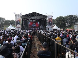 Pengunjung Pesta Rakyat di Bekasi Doakan Ganjar Jadi Presiden