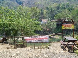 Kondisi Terkini Obwis Air Selopamioro Ditutup Usai 2 Pengunjung Tewas Tenggelam
