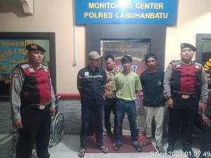 3 Pekerja di Labuhanbatu Ditangkap saat Curi Tiang Jaringan di Tempat Kerja