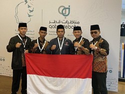 Santri Indonesia Sabet Juara 2 Debat Bahasa Arab di Qatar