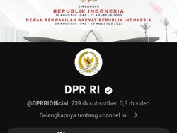 Sempat Ditutup gegara Diretas, Kanal YouTube DPR Mulai Aktif Lagi