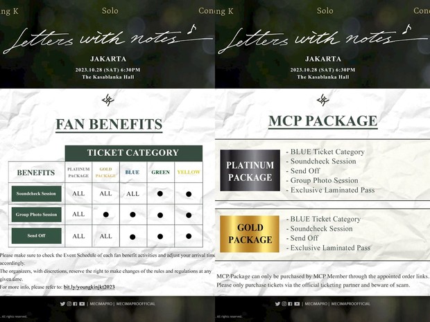 Benefits konser Young K/ Foto: instagram.com/mecimapro Benefits konser Young K/ Foto: instagram.com/mecimapro