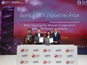 Sukses Manfaatkan Momentum AIPF 2023, BNI Kunci Dua MoU Sukses Manfaatkan Momentum AIPF 2023, BNI Kunci Dua MoU