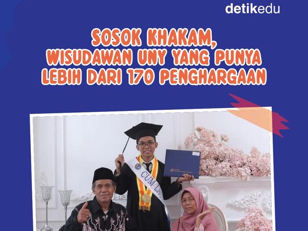 Infografis: Ini Khakam, Wisudawan UNY yang Punya 170-an Penghargaan