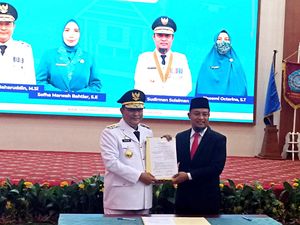 ASS Lakukan Serah Terima Jabatan Kepada Pj Gubernur Sulsel Bahtiar