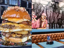 Unik! Burger Ini Berisi Pancake dan Sirup Maple