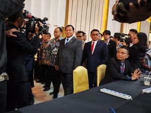 Prabowo Mendadak Tinjau Media Center KTT ASEAN di JCC