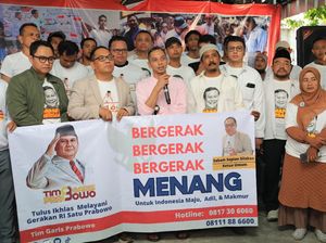 Relawan Tim Garis Deklarasi Dukung Prabowo di Pilpres 2024