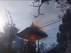 Pura Dalem Tengaling Tampaksiring Terbakar Seusai Ngaben, Kerugian Rp 500 Juta