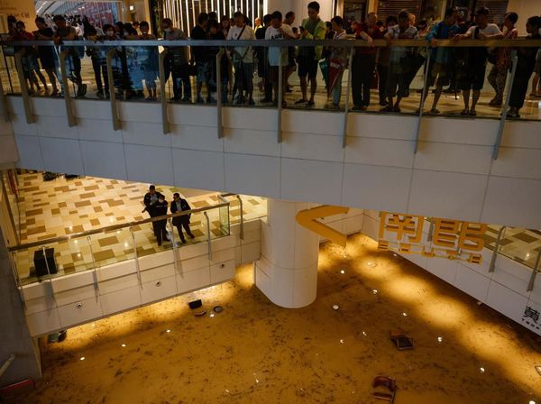 Curah Hujan Tinggi, Mal hingga Lahan Parkir di Hong Kong Kebanjiran