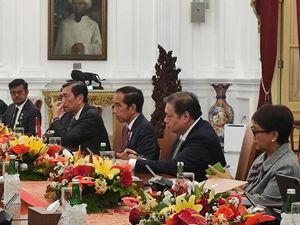 Momen Pertemuan Bilateral Presiden Jokowi dan Presiden Korsel