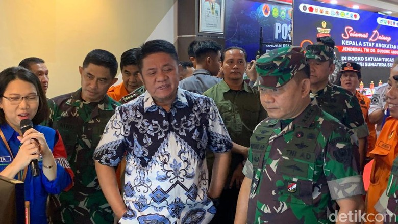 Kasad Dudung Pantau Penanganan Karhutla di Sumsel, Ada 27 Titik Api