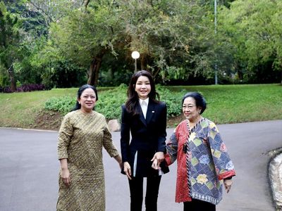 Momen Ibu Negara Korsel Kunjungi Istana Batu Tulis Bogor