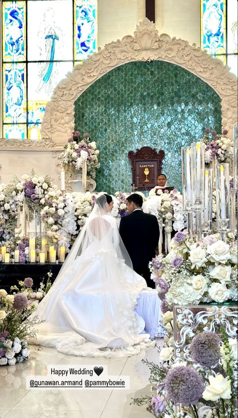 Pernikahan Pamela Bowie dan Gunawan Armand