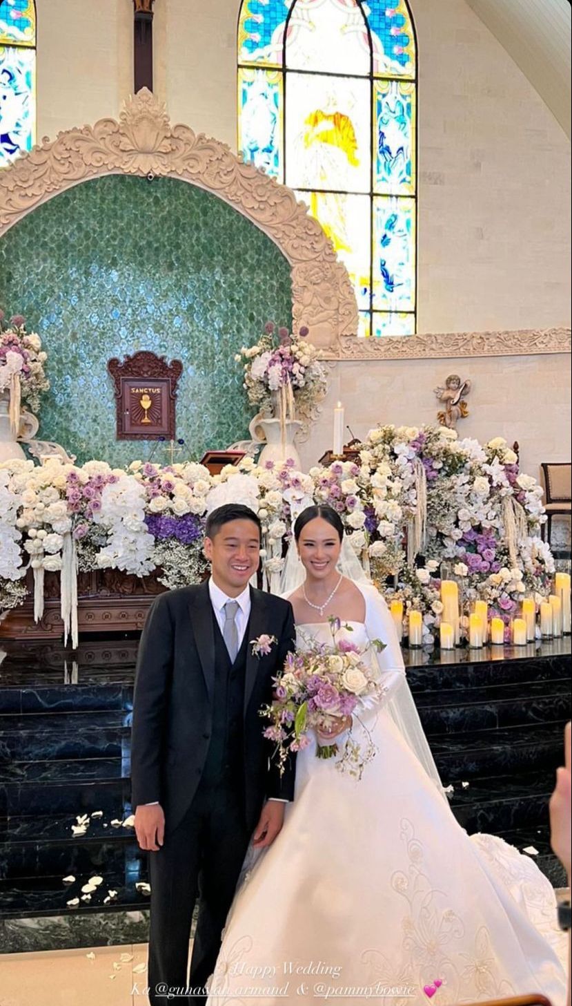 Pernikahan Pamela Bowie dan Gunawan Armand
