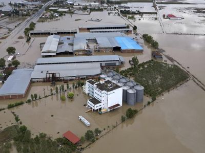 Potret Udara Banjir Merendam Sejumlah Wilayah Yunani