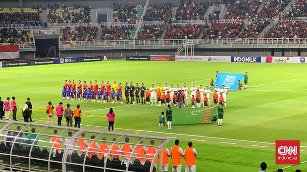 Timnas Indonesia vs Turkmenistan CNN Indonesia/ Farid Rahman