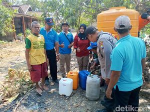 6 Desa di Nganjuk Kekeringan, Dropping Air Bersih Gencar Dilakukan
