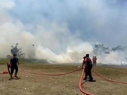 Lahan Milik Pemprov Bali di Klungkung Terbakar