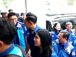 AHY Tiba di Markas Demokrat Jelang HUT ke-22 Partai