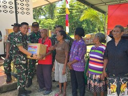 TNI Gelar Bakti Papua di Nabire, Rehab Rumah Tak Layak Huni hingga Gereja