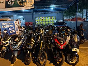 Polisi Bubarkan Balap Liar di Makassar, 60 Motor dan 5 Mobil Disita