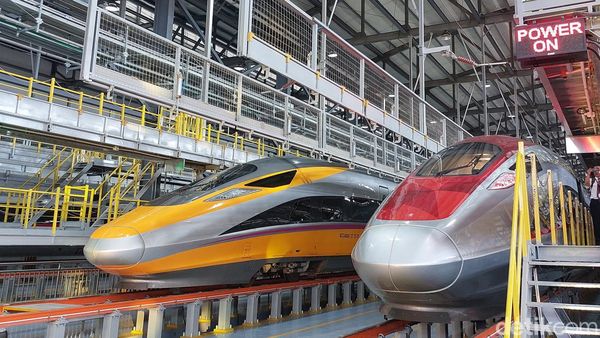 Potret Kereta Cepat di Depo Tegalluar Jelang Diresmikan 1 Oktober