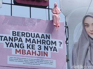 Kata Polisi Soal Pocong Nongkrong di Baliho Garut Kata Polisi Soal Pocong Nongkrong di Baliho Garut