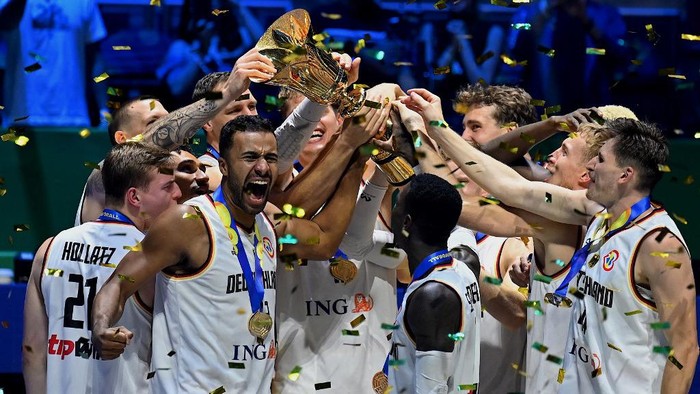 Timnas Basket Jerman juara FIBA World Cup 2023. (Foto: AFP/JAM STA ROSA) Timnas Basket Jerman juara FIBA World Cup 2023. (Foto: AFP/JAM STA ROSA)