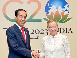Bertemu PM Meloni, Jokowi Ajak Italia Kembangkan Ekosistem EV hingga IKN