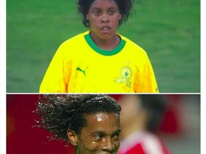Foto Pesepakbola Wanita yang Viral Mirip Ronaldinho, Netizen Minta Tes DNA