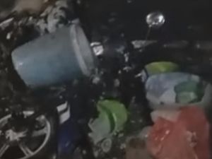 2 Remaja di Makassar Tabrak Warung Makan Usai Gagal Freestyle Motor