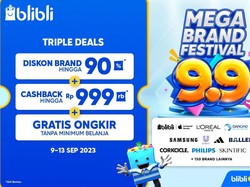 Mega Brand Festival 9.9, Bisa Dapat Triple Voucher dalam 1 Transaksi!