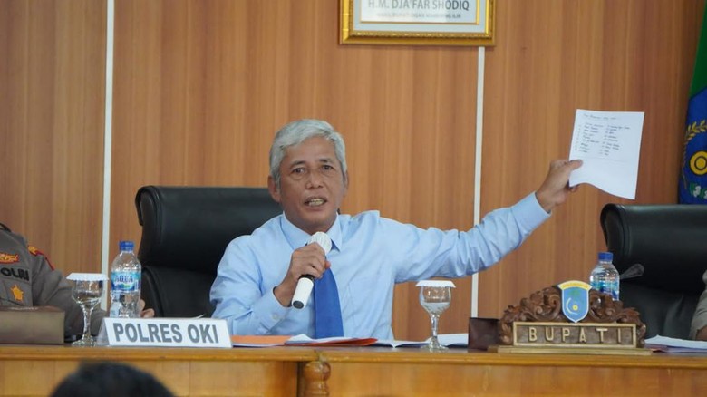 Bupati Ogan Komering Ilir Tetapkan Tanggap Darurat Karhutla