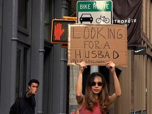 Putus Asa Pacaran, Wanita Ini Bawa Tulisan Cari Suami Keliling Kota Putus Asa Pacaran, Wanita Ini Bawa Tulisan Cari Suami Keliling Kota