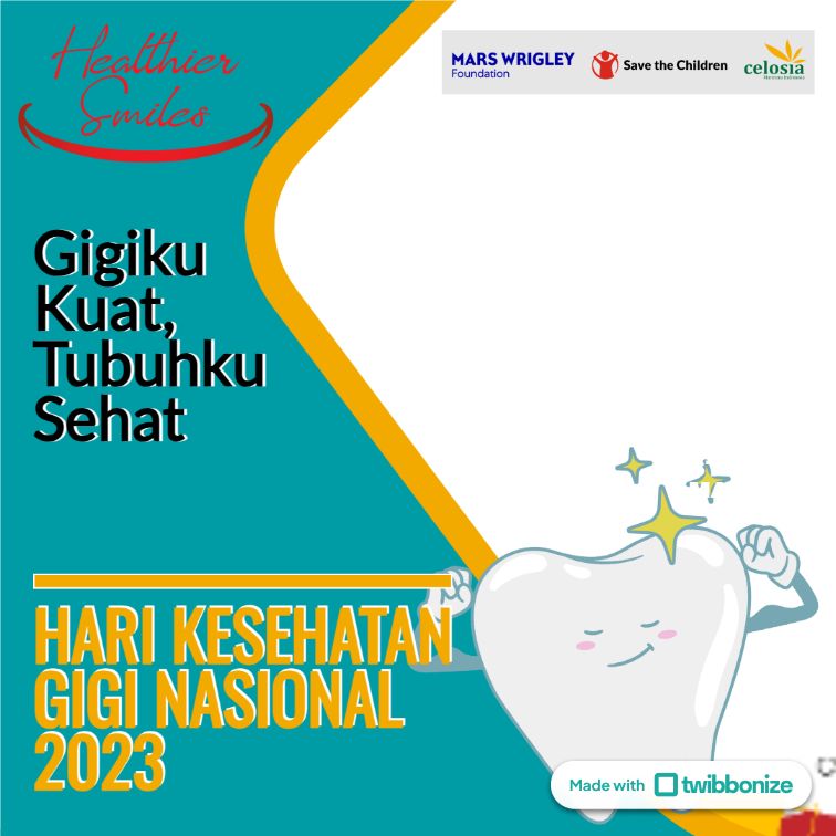 Twibbon Hari Kesehatan Gigi dan Mulut Nasional 2023