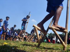 Semangat Anak-anak Ikut Lestarikan Olahraga Tradisional