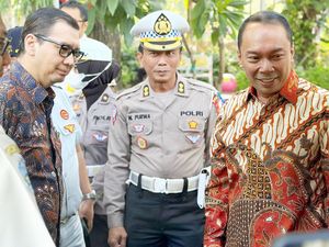 Dirut Jasa Raharja Pantau Operasi Zebra di Taman Bungkul Surabaya